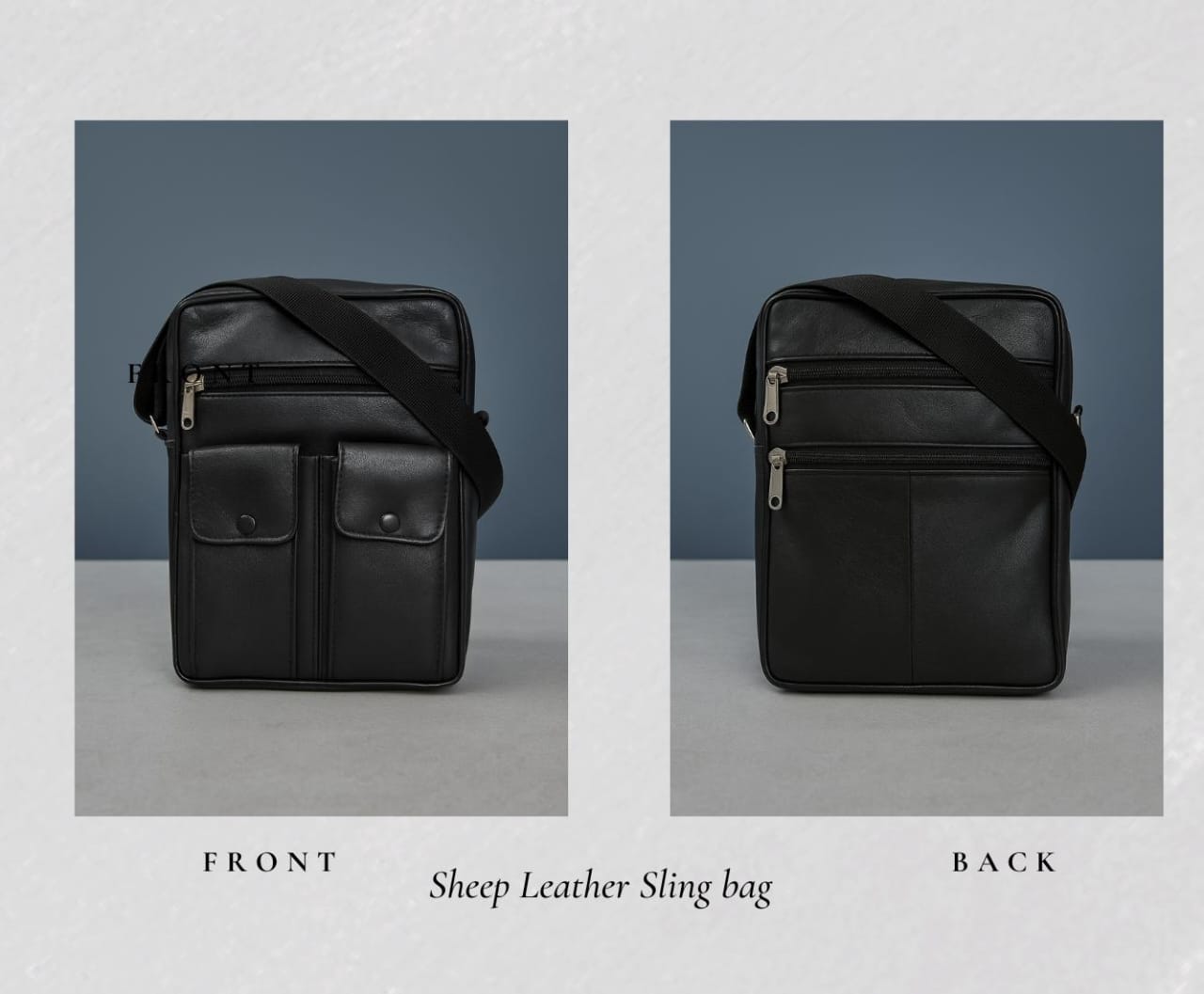 Sheep Leather Sling bag - Adjustable Strap