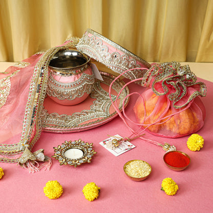 Beautiful Karwachauth Sets in Pastal Colours