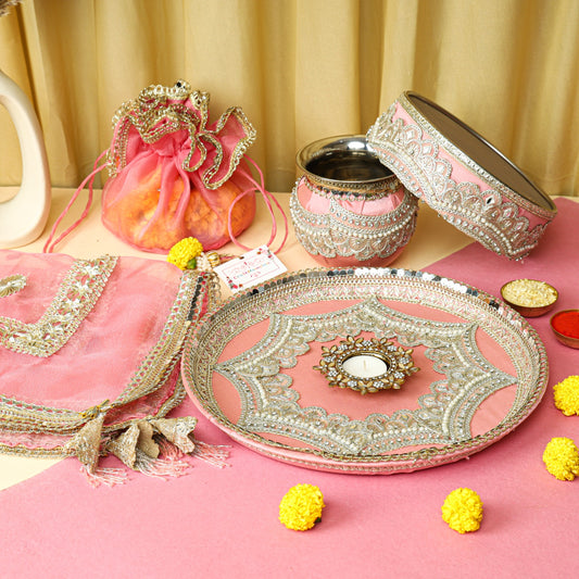 Beautiful Karwachauth Sets in Pastal Colours