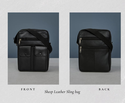 Sheep Leather Sling bag - Adjustable Strap