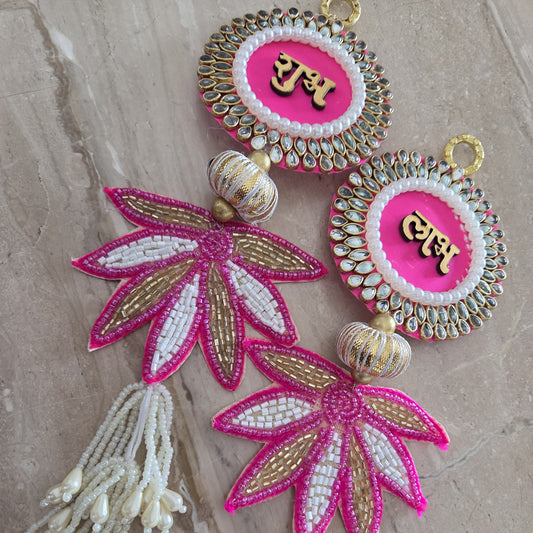 Prettiest Kundan Lotus Hanging Pair