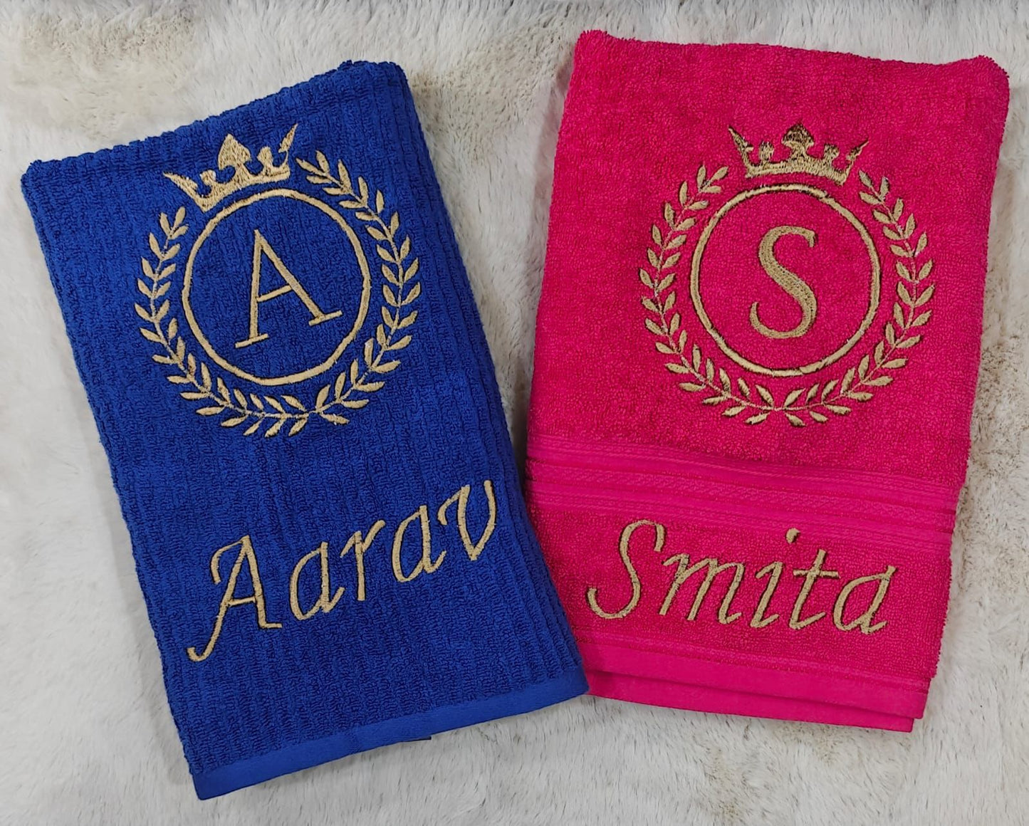 Couple Monogram Towel Set