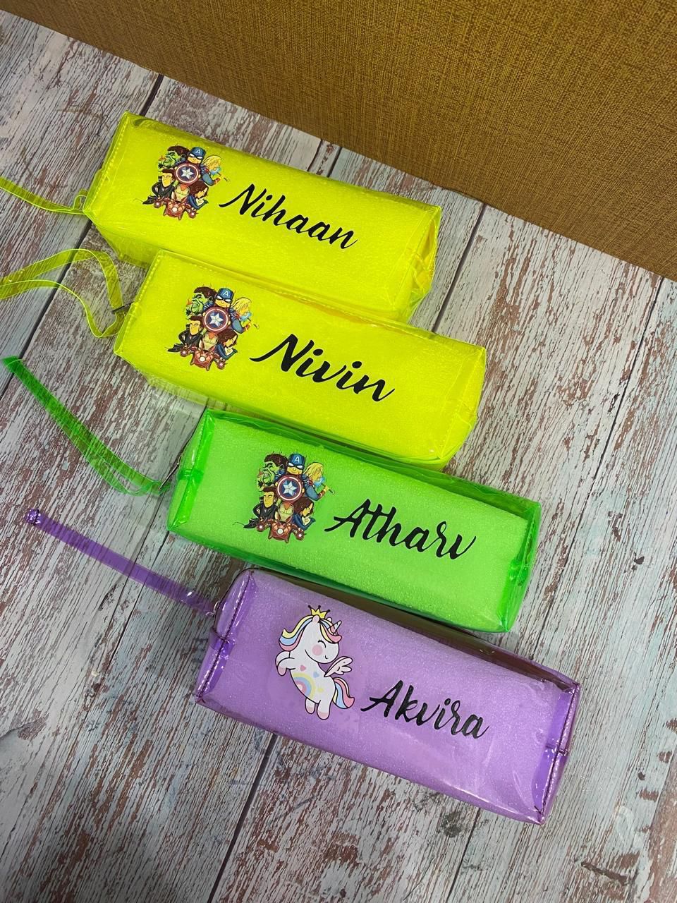 Personalised Coloured Waterproof Pouches