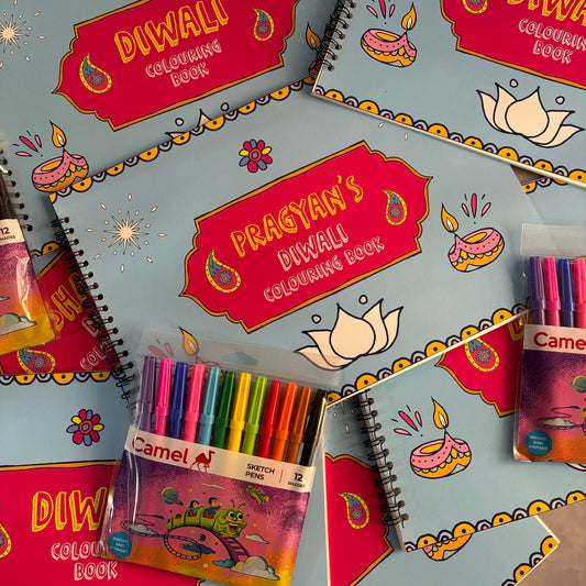 Personalized Diwali Colouring Book